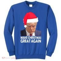 Trump Claus Make Christmas Great Again Trump Mugshot Gift Sweatshirt thumb 0