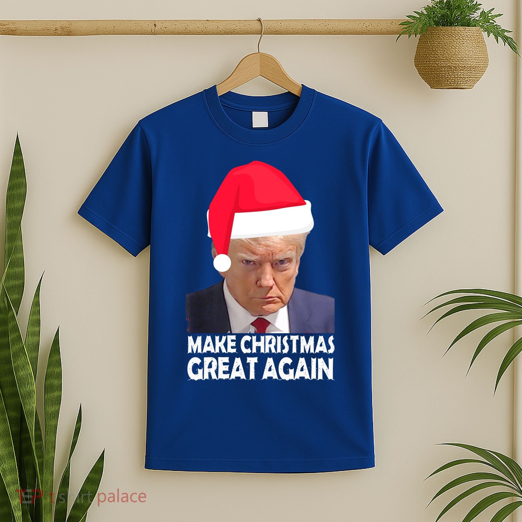 Trump Claus Make Christmas Great Again Trump Mugshot Gift T-Shirt