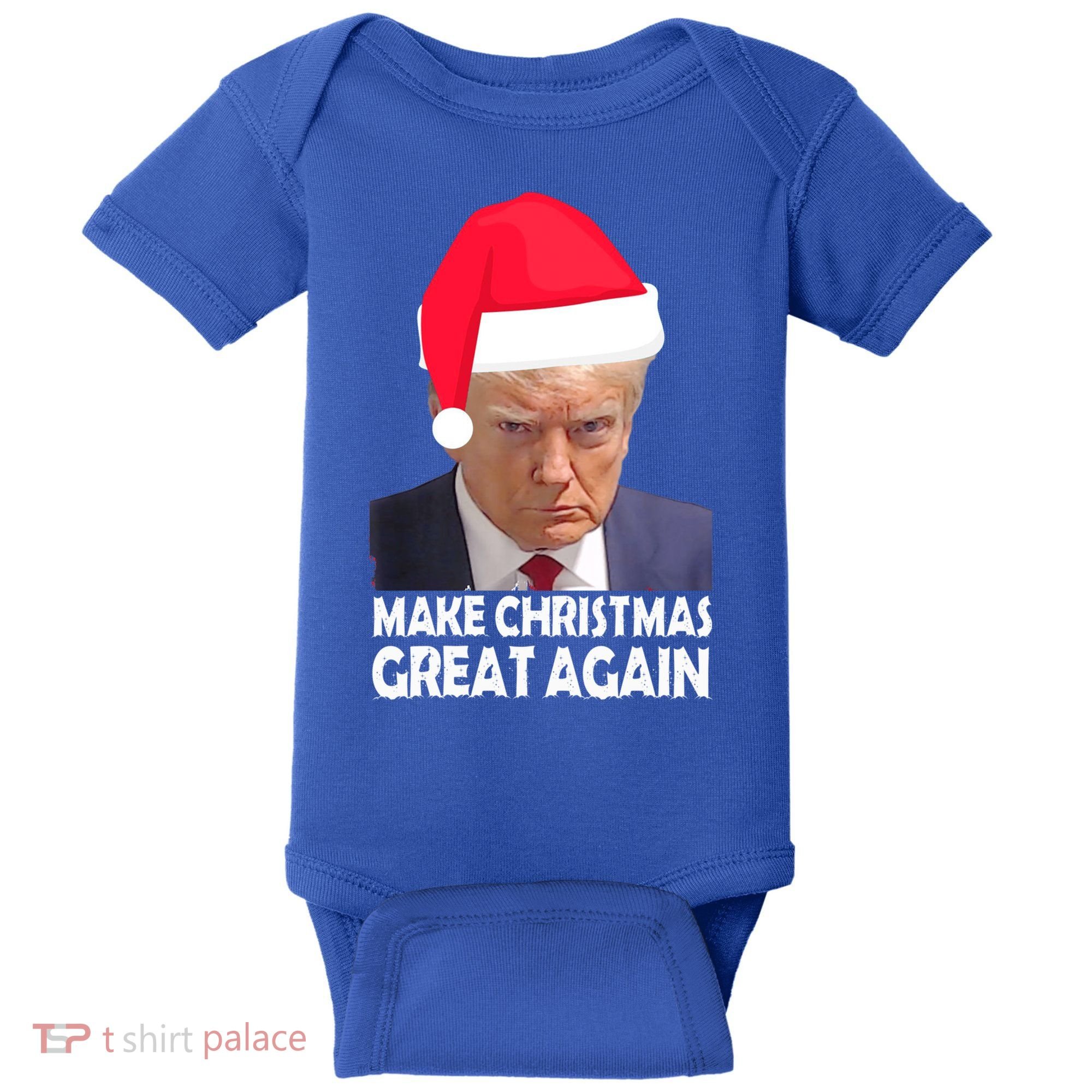 Trump Claus Make Christmas Great Again Trump Mugshot Gift Baby Bodysuit
