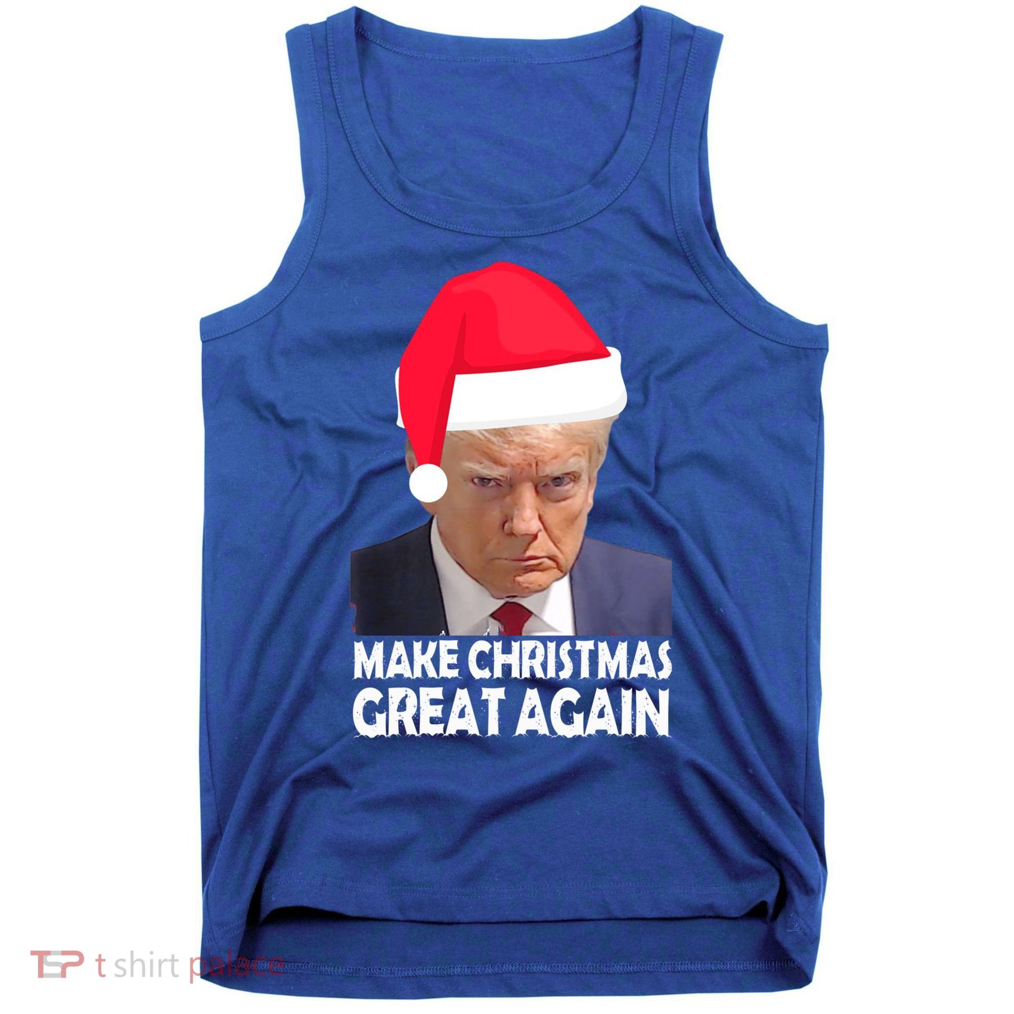 Trump Claus Make Christmas Great Again Trump Mugshot Gift Tank Top