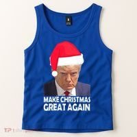 Trump Claus Make Christmas Great Again Trump Mugshot Gift Tank Top thumb 2