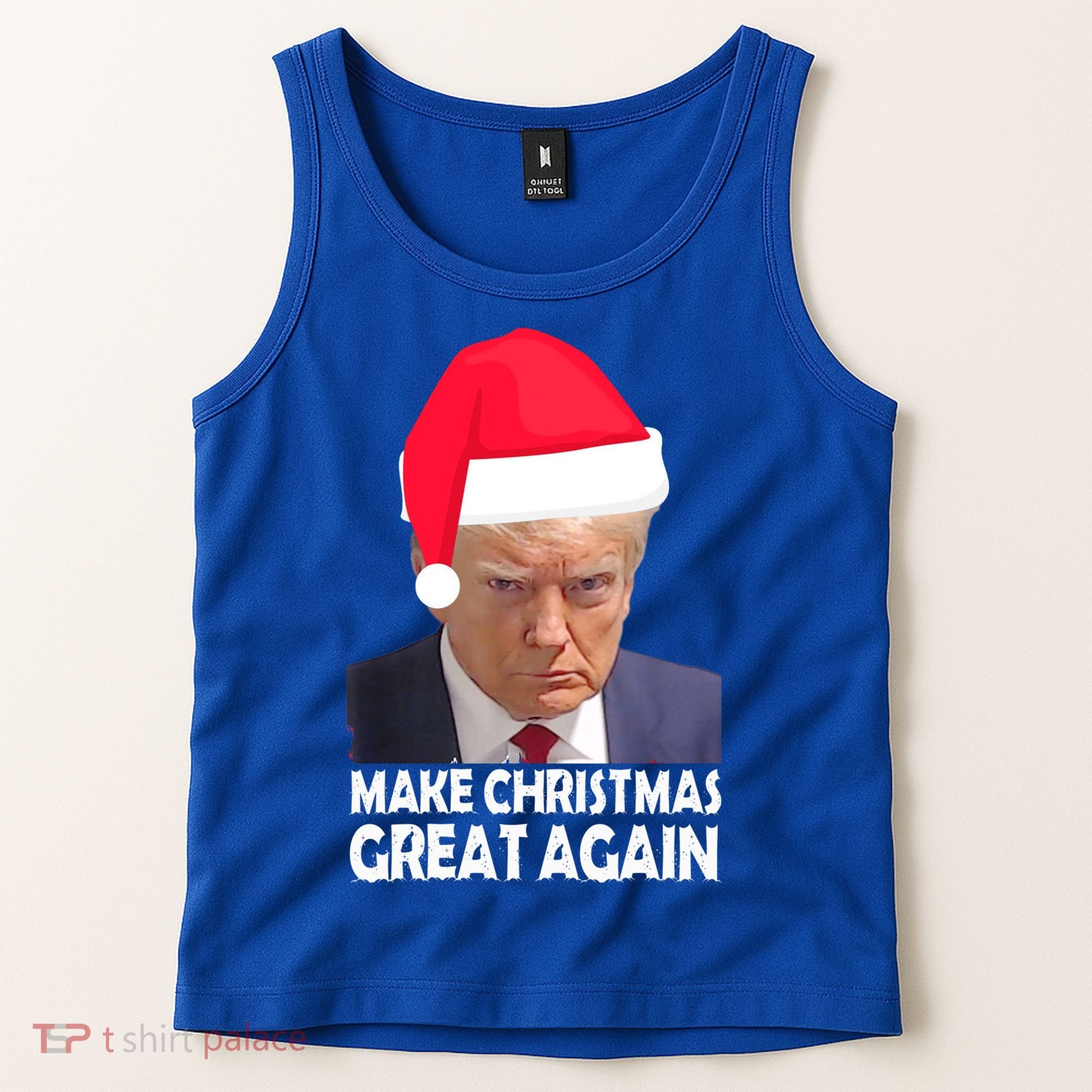 Trump Claus Make Christmas Great Again Trump Mugshot Gift Tank Top