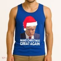Trump Claus Make Christmas Great Again Trump Mugshot Gift Tank Top thumb 3