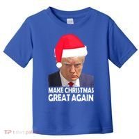 Trump Claus Make Christmas Great Again Trump Mugshot Gift Toddler T-Shirt thumb 0