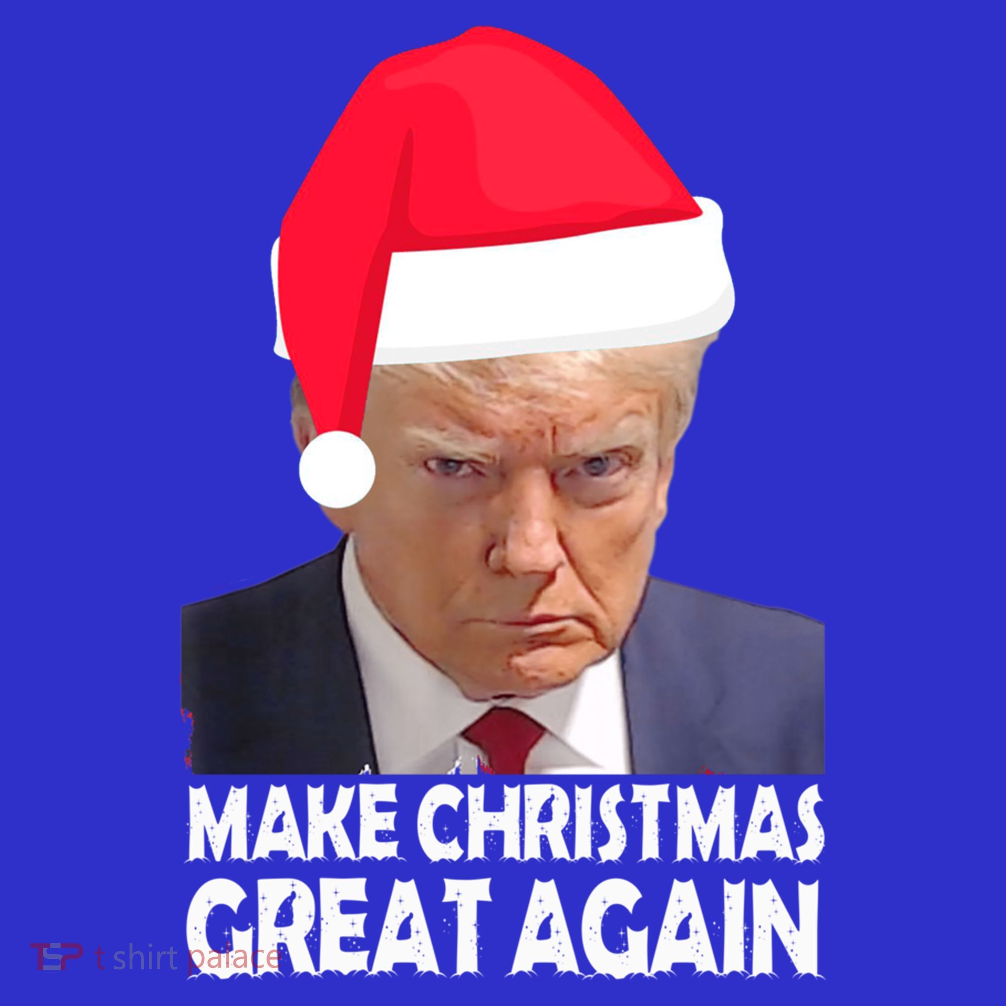 Trump Claus Make Christmas Great Again Trump Mugshot Gift Women's Long Sleeve Shirt
