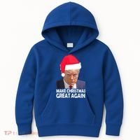 Trump Claus Make Christmas Great Again Trump Mugshot Gift Kids Hoodie thumb 0