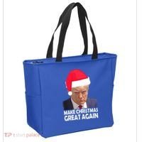 Trump Claus Make Christmas Great Again Trump Mugshot Gift Tote Bag thumb 2
