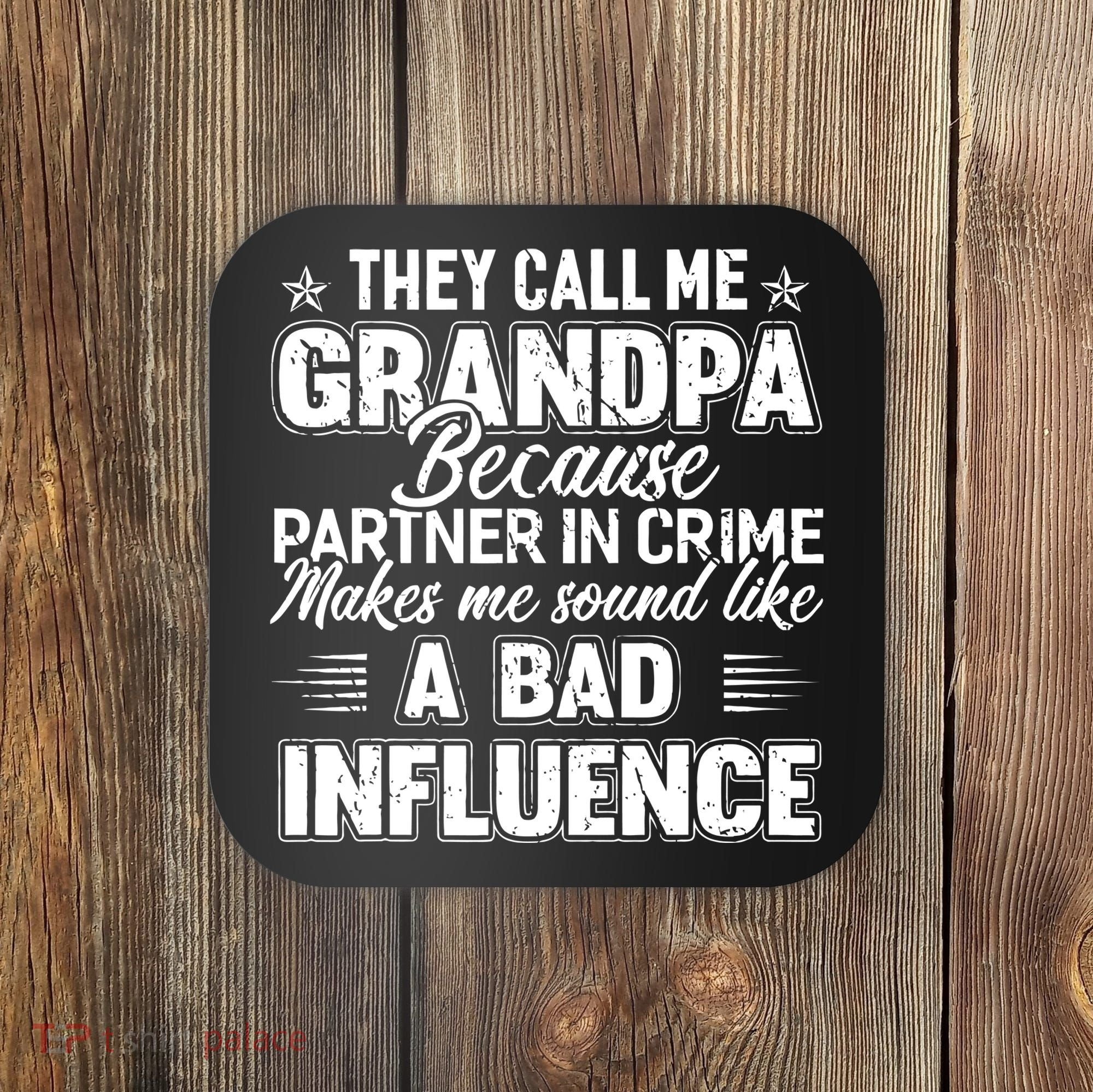 The Call Me Grandpa Father's Day Coaster