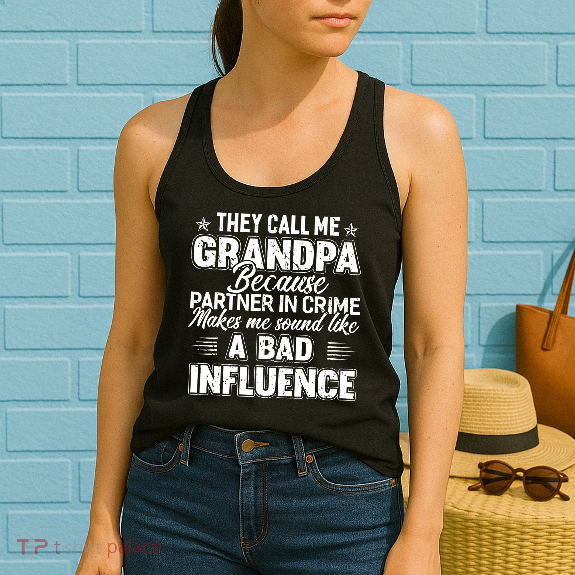 The Call Me Grandpa Father's Day Women's Tank Top