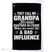 The Call Me Grandpa Father's Day Golf Towel thumb 0