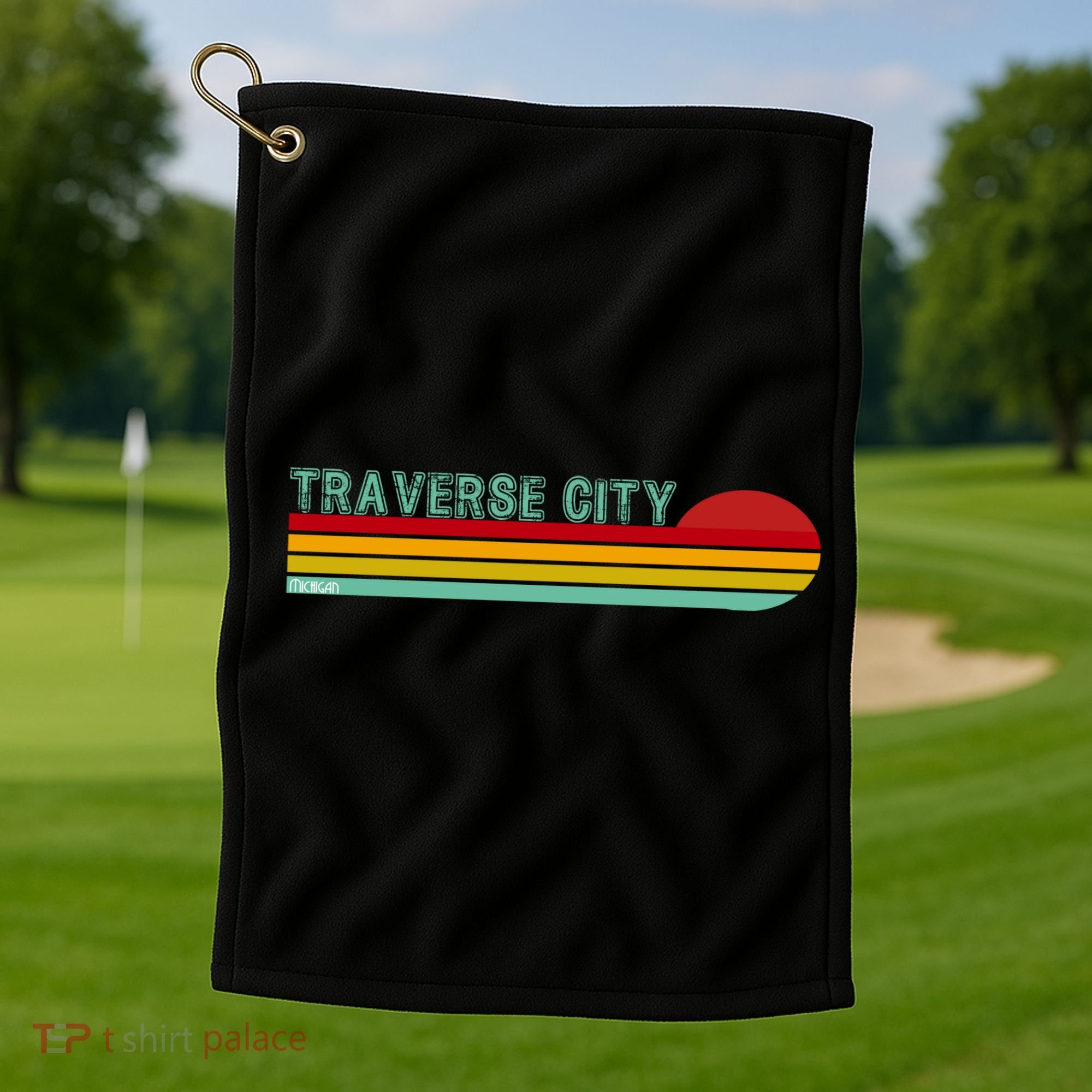 Traverse City Michigan Golf Towel