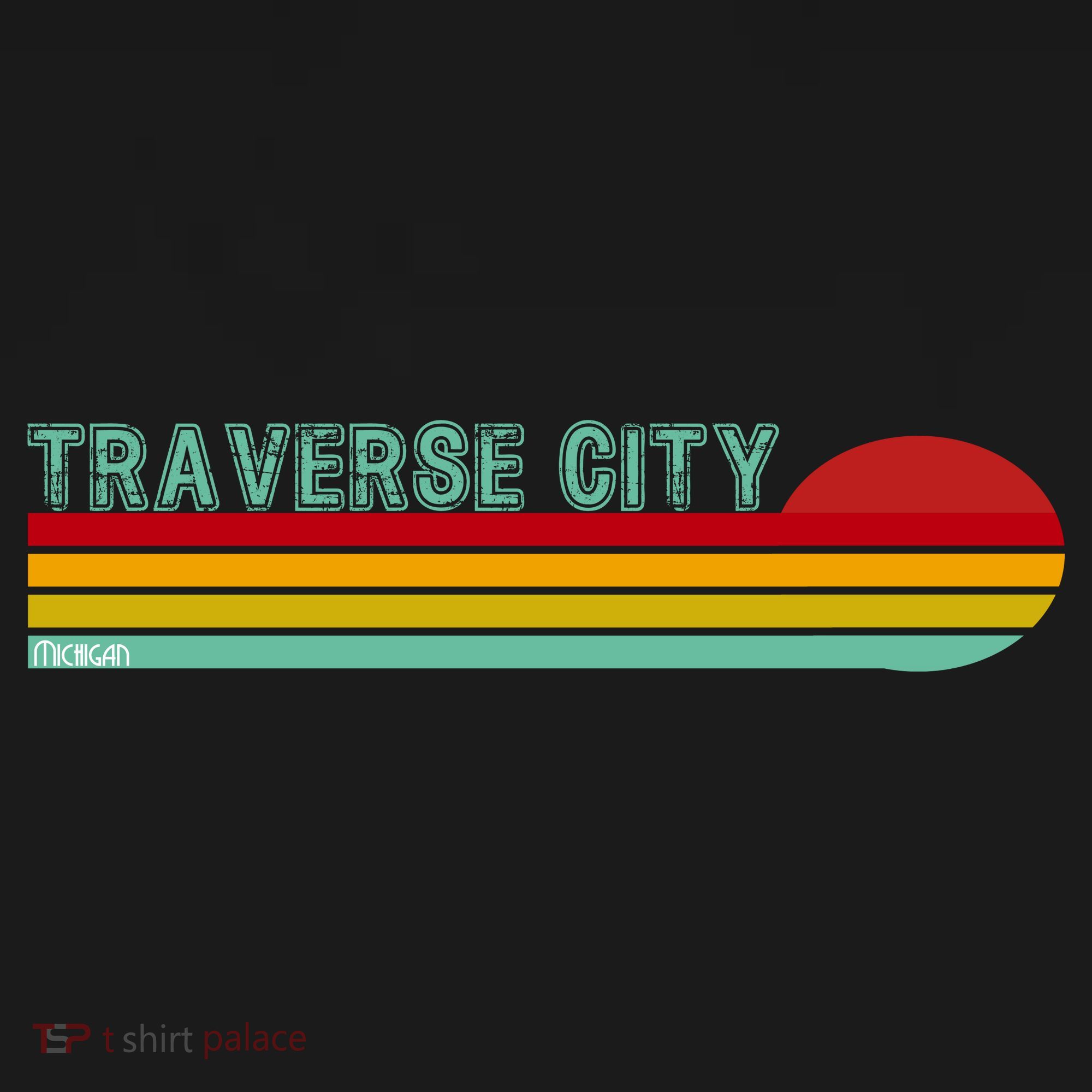 Traverse City Michigan Kids Long Sleeve Shirt