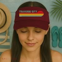 Traverse City Michigan Visor thumb 2