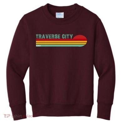 Traverse City Michigan Kids Sweatshirt