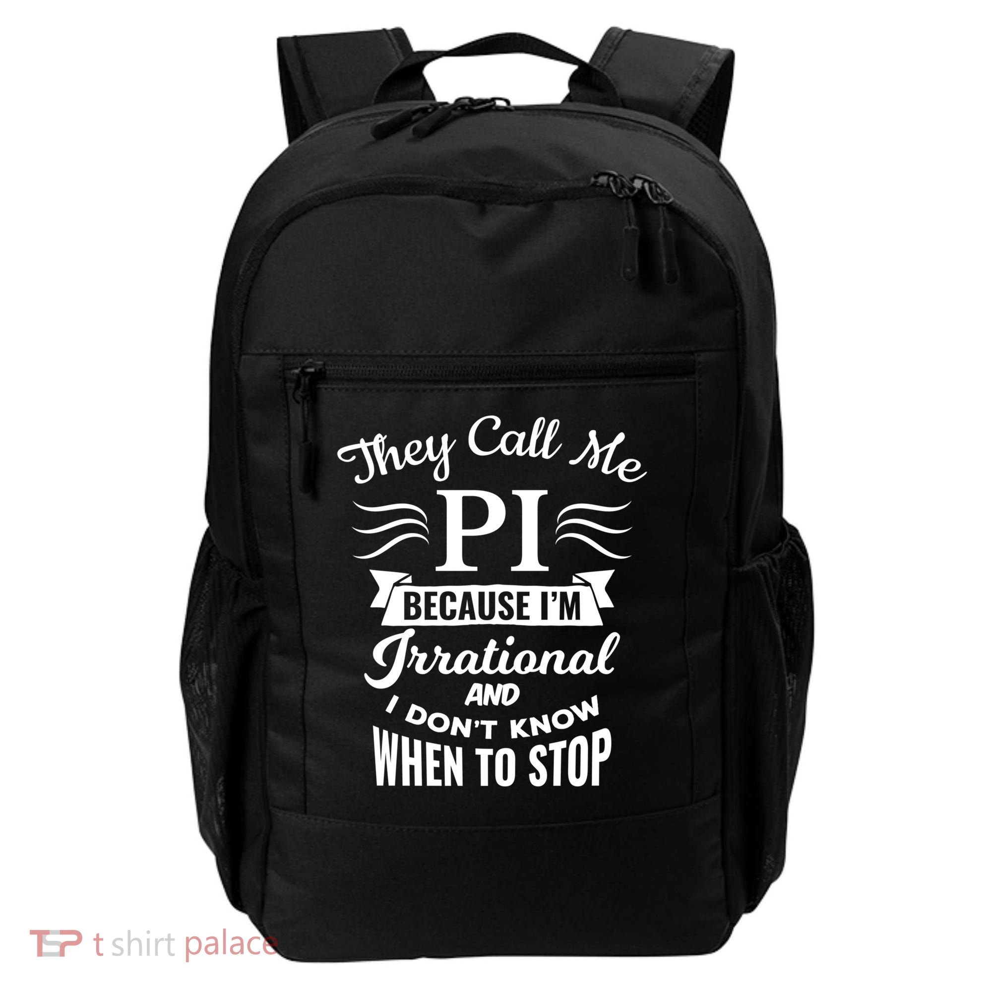 They Call Me Pi Symbol Gift Pi Day Cute Funny Gift Backpack