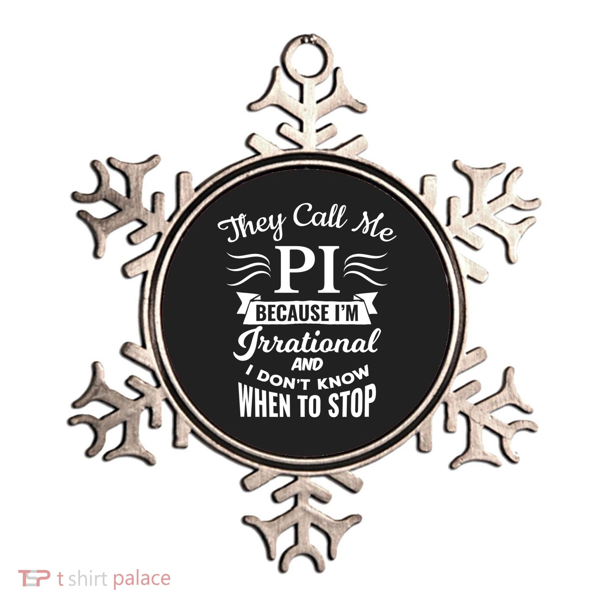 They Call Me Pi Symbol Gift Pi Day Cute Funny Gift Ornament
