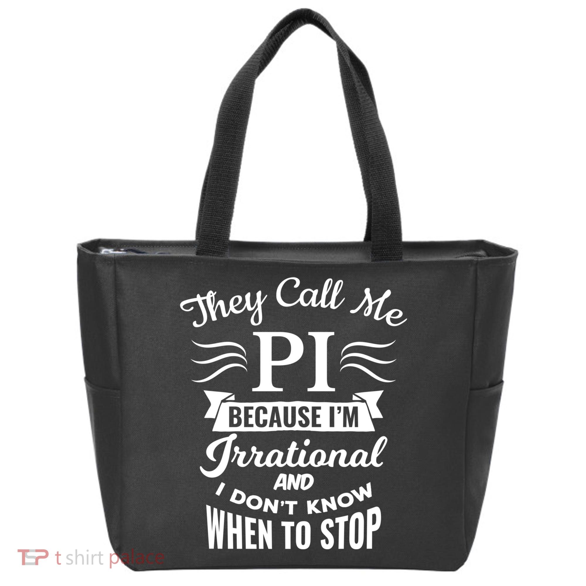 They Call Me Pi Symbol Gift Pi Day Cute Funny Gift Tote Bag