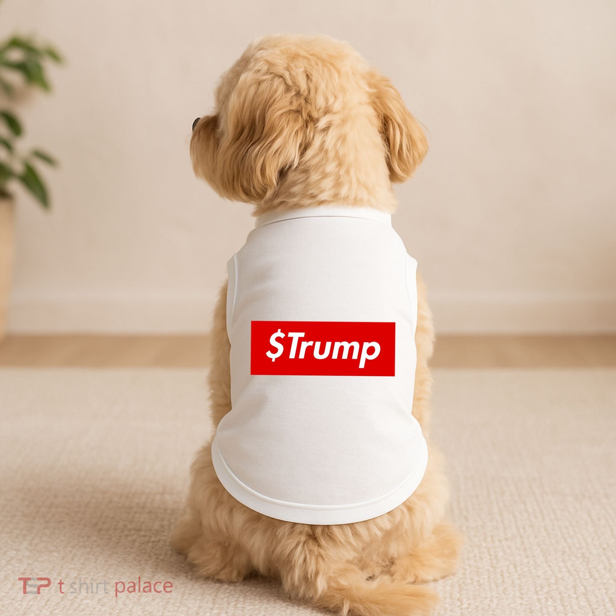 $Trump Coin Meme Cryptocurrency Crypto Donald Trump Doggie Tank