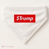 $Trump Coin Meme Cryptocurrency Crypto Donald Trump USA-Made Doggie Bandana thumb 0