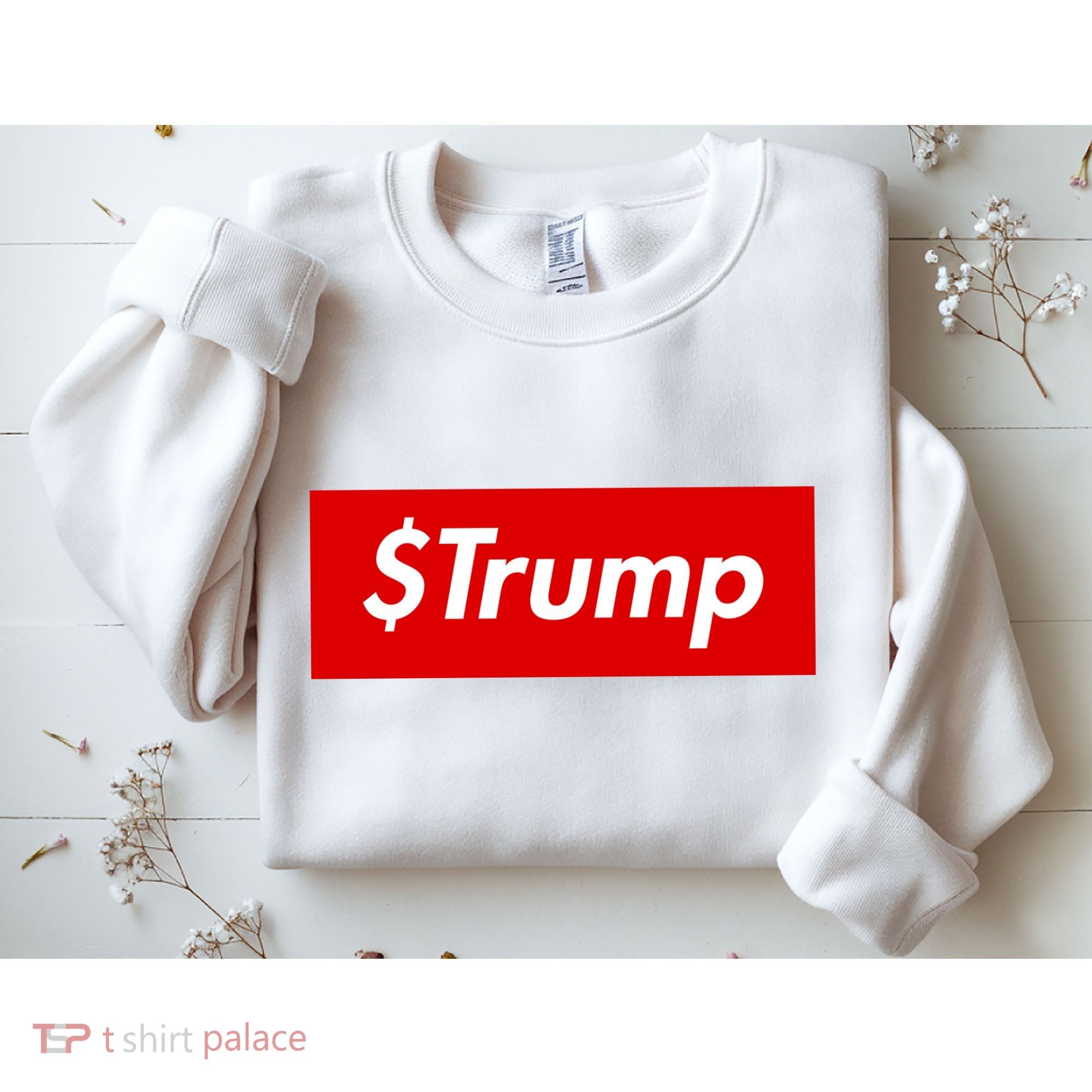 $Trump Coin Meme Cryptocurrency Crypto Donald Trump Sweatshirt