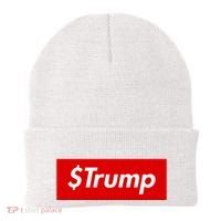$Trump Coin Meme Cryptocurrency Crypto Donald Trump Beanie thumb 0