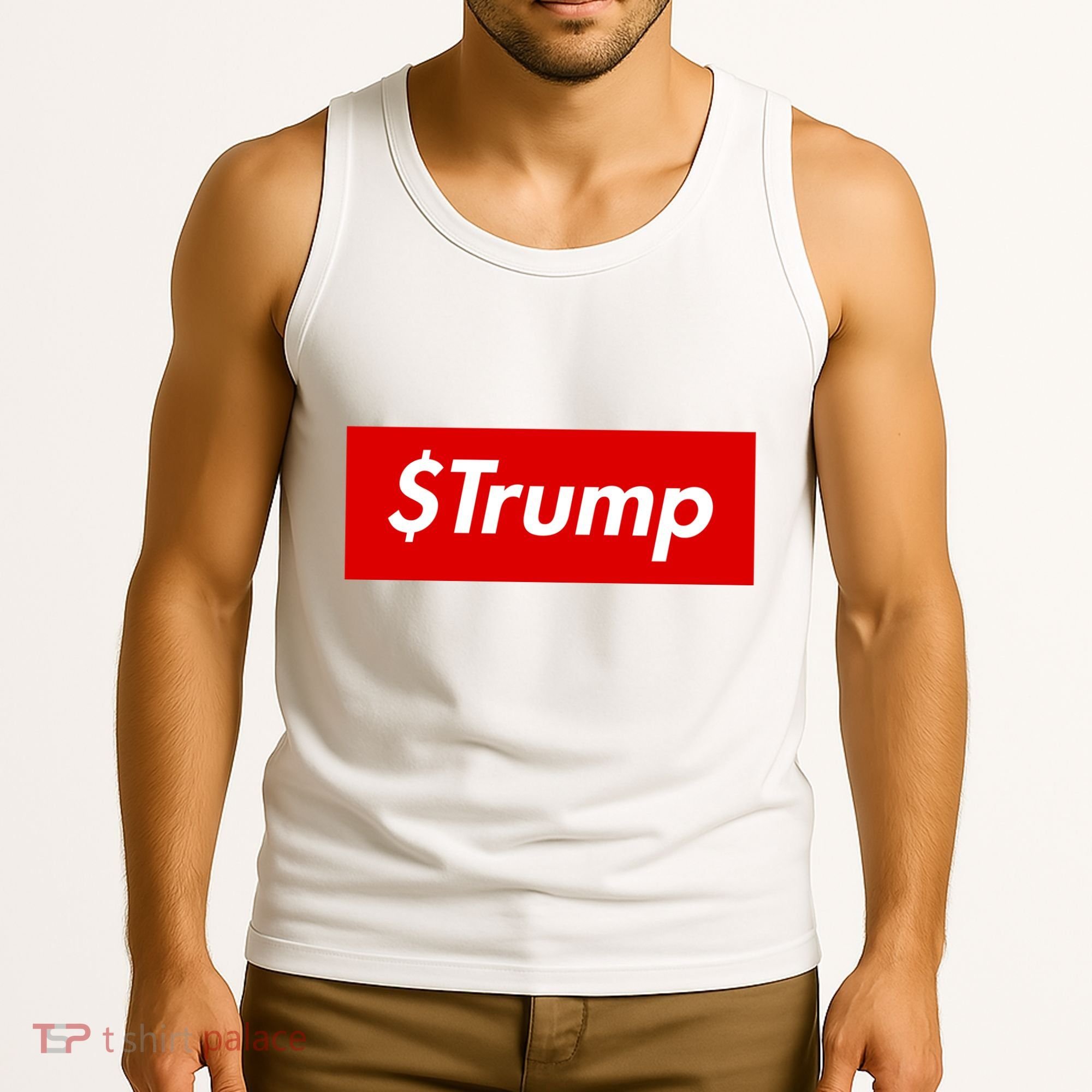 $Trump Coin Meme Cryptocurrency Crypto Donald Trump Tank Top
