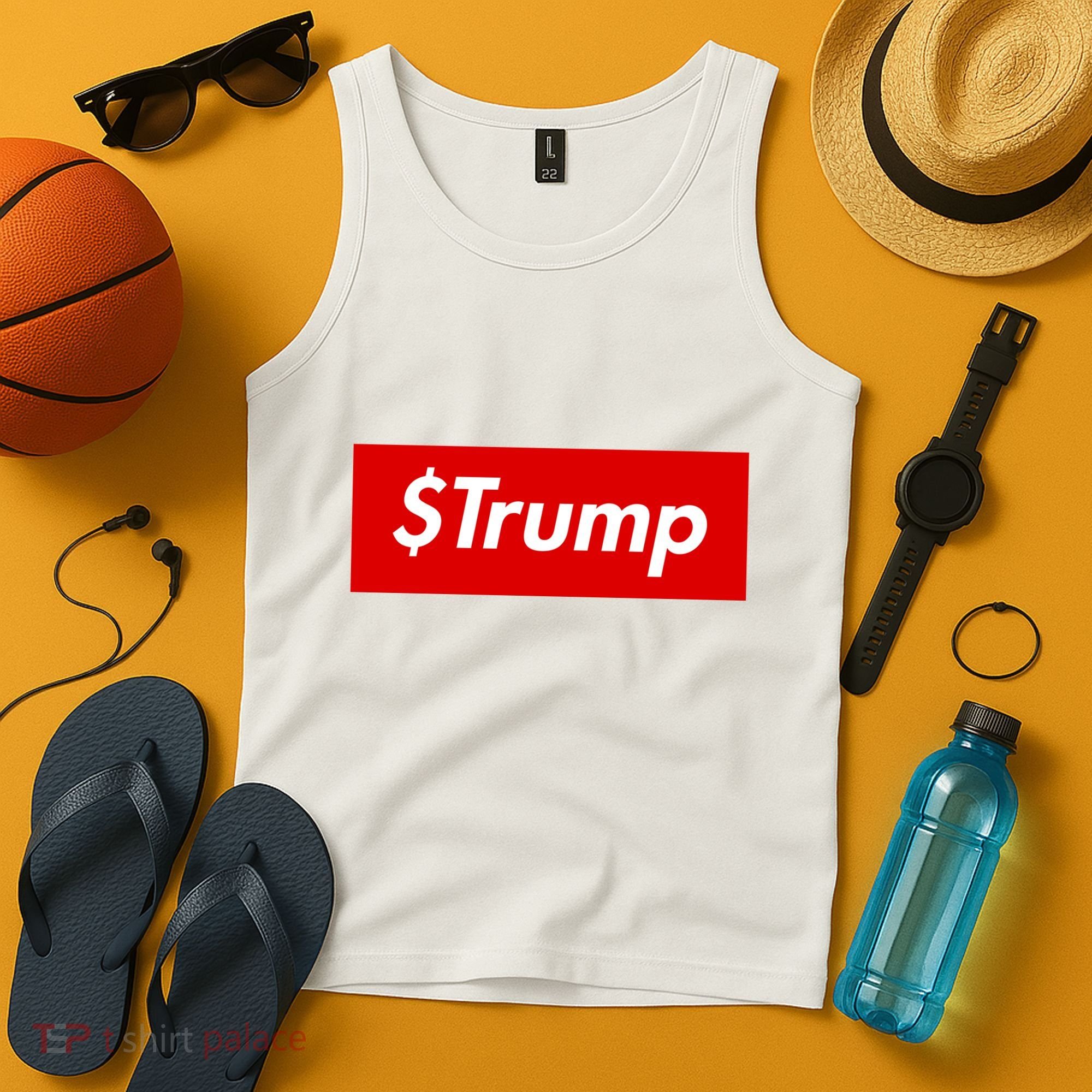 $Trump Coin Meme Cryptocurrency Crypto Donald Trump Tank Top