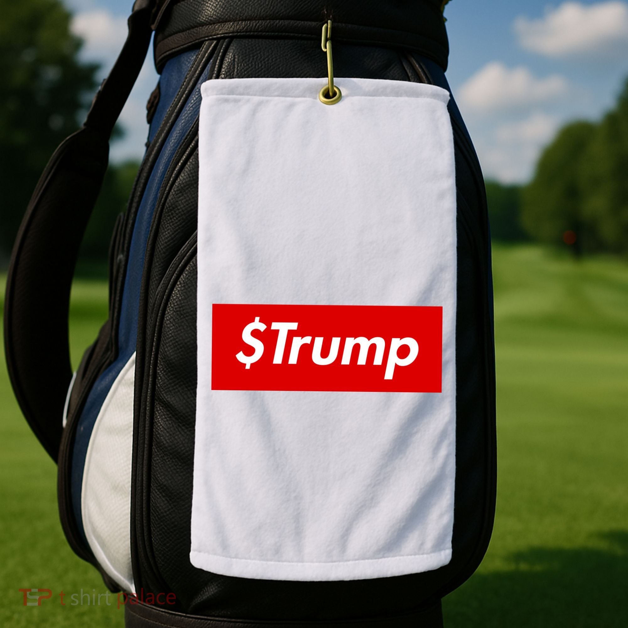 $Trump Coin Meme Cryptocurrency Crypto Donald Trump Golf Towel