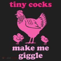 Tiny Cocks Make Me Giggle Funny Chicken Beanie thumb 2