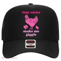 Tiny Cocks Make Me Giggle Funny Chicken Hat thumb 0