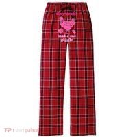 Tiny Cocks Make Me Giggle Funny Chicken Women's Flannel Plaid Pajama Pants thumb 0