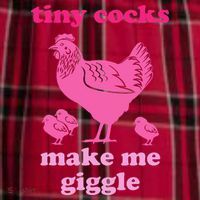 Tiny Cocks Make Me Giggle Funny Chicken Women's Flannel Plaid Pajama Pants thumb 2