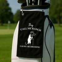 They Call Me Ranch Cause I Be Dressing Meme Golf Towel thumb 2
