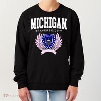 Traverse City Michigan Classy Logo Women's Sweatshirt thumb 0