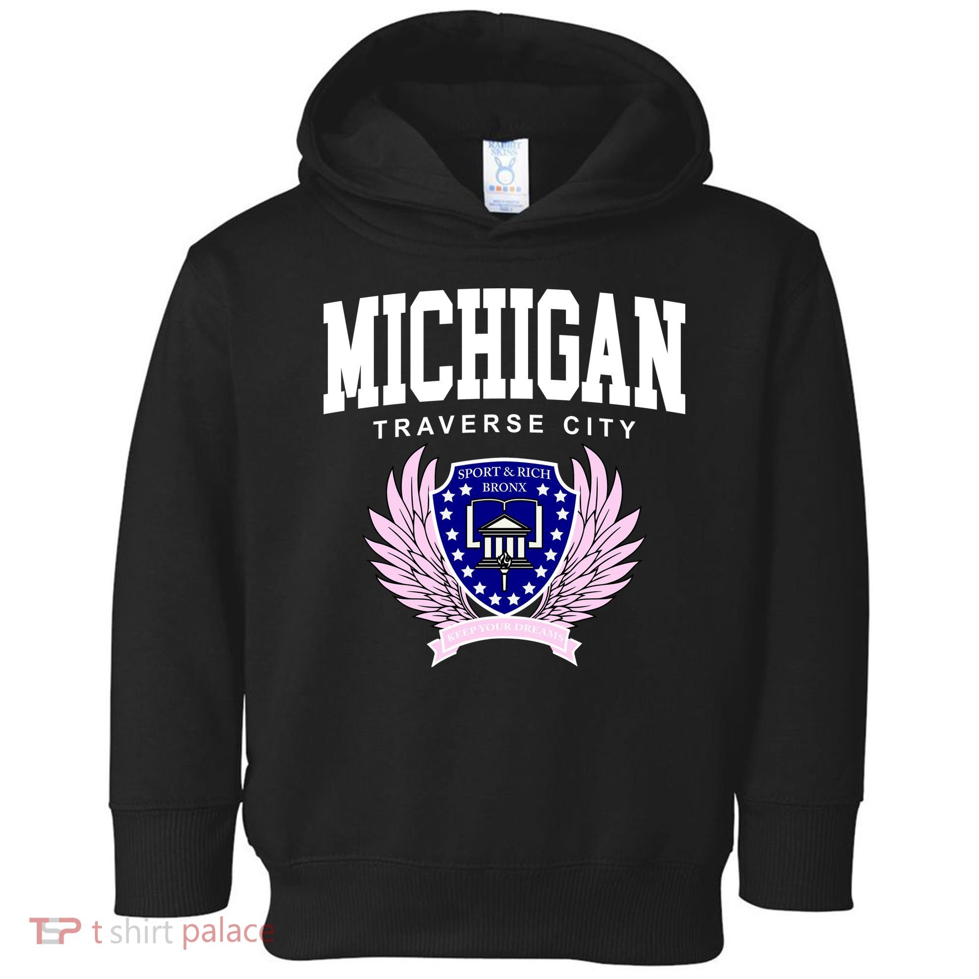 Traverse City Michigan Classy Logo Toddler Hoodie