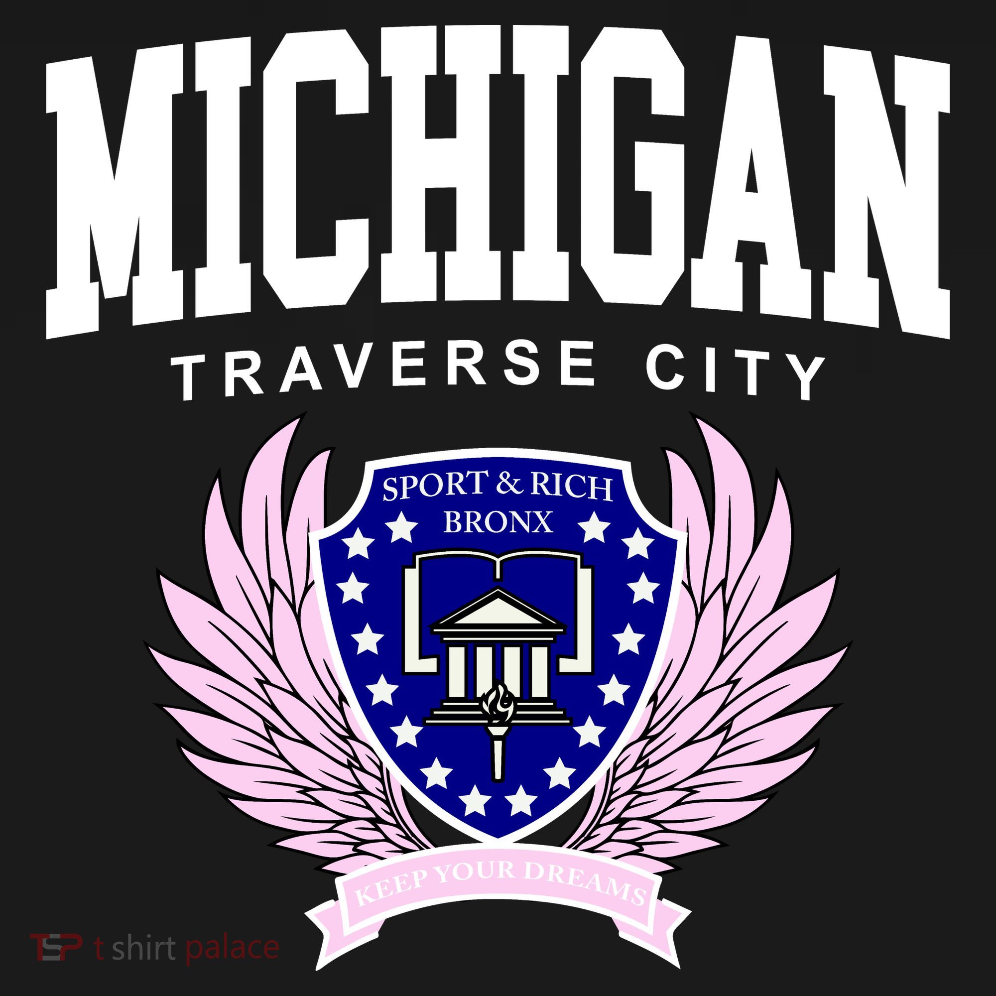Traverse City Michigan Classy Logo Toddler Hoodie