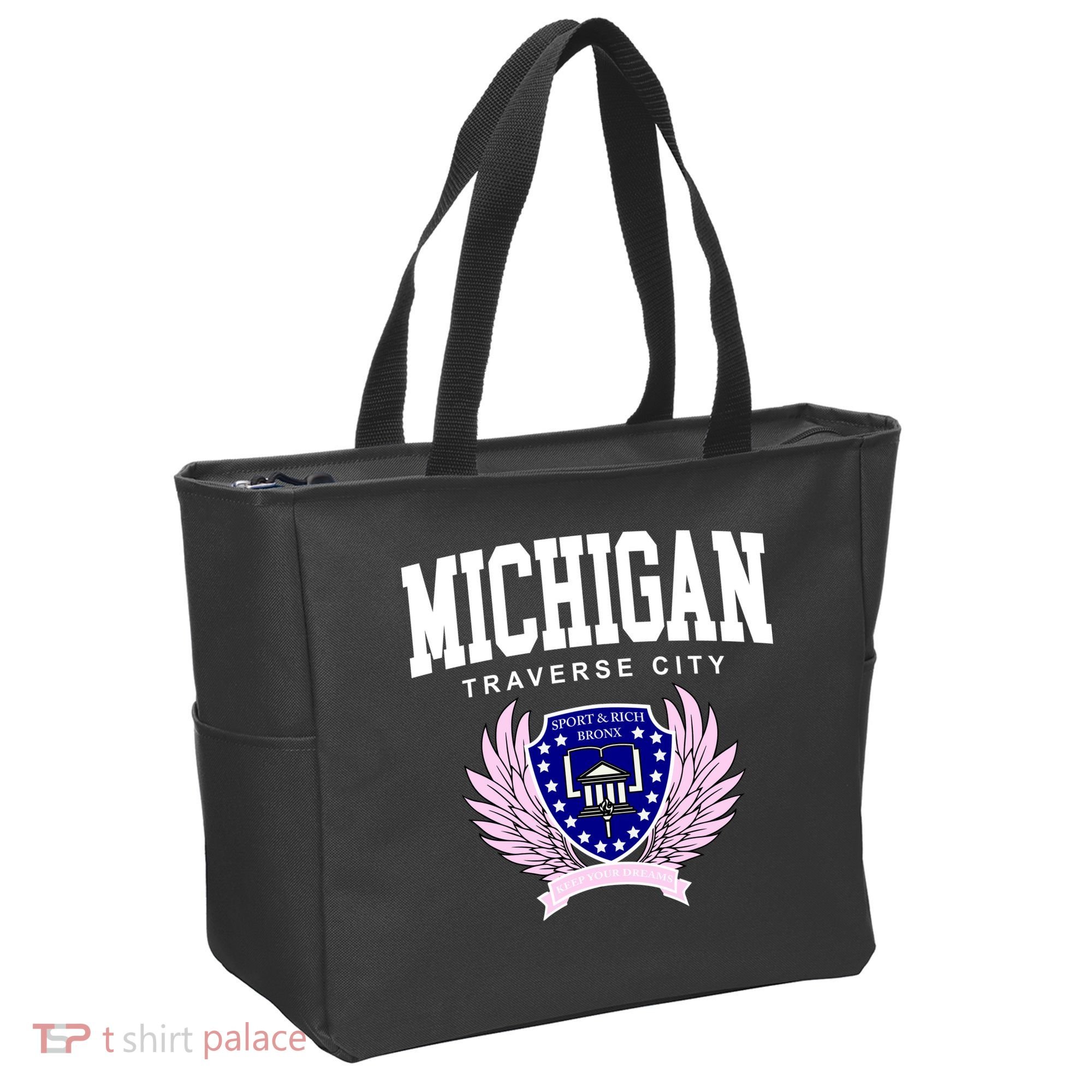 Traverse City Michigan Classy Logo Tote Bag
