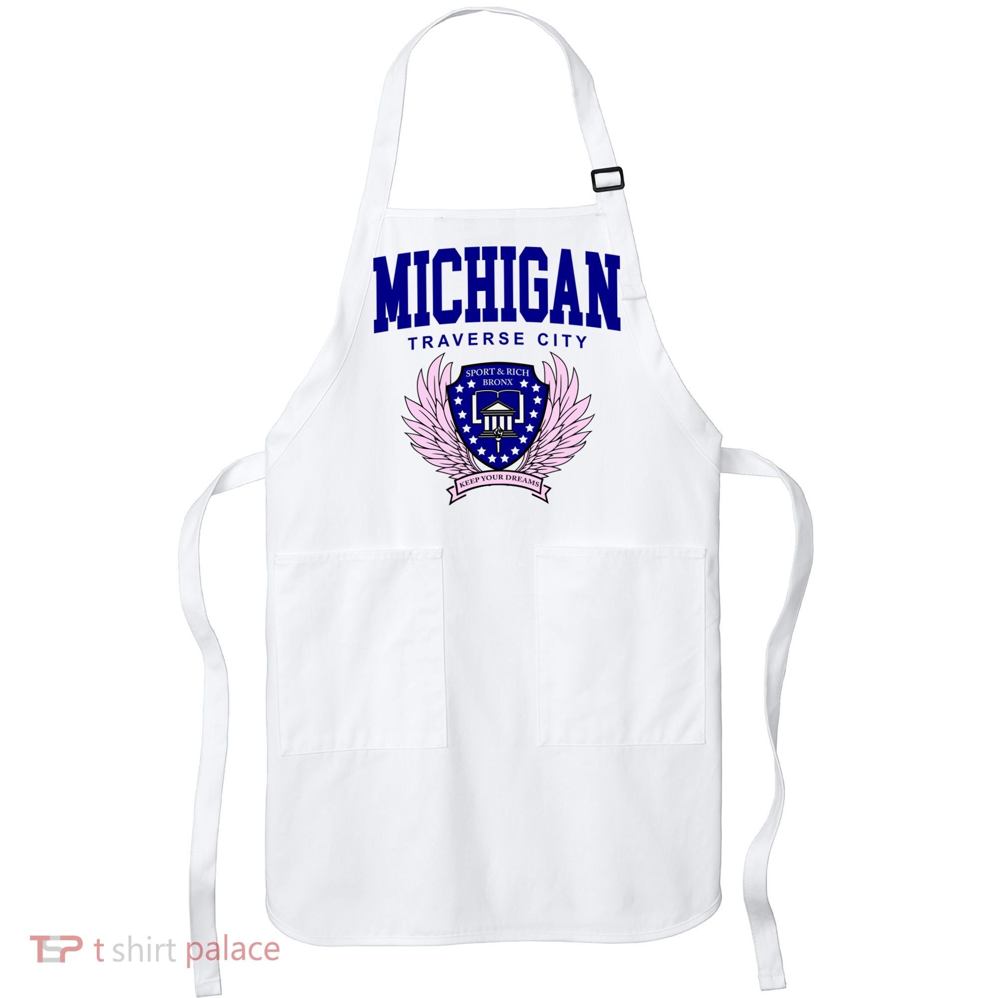Traverse City Michigan Classy Logo Apron