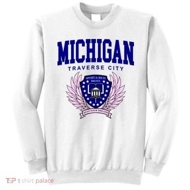 Traverse City Michigan Classy Logo Sweatshirt