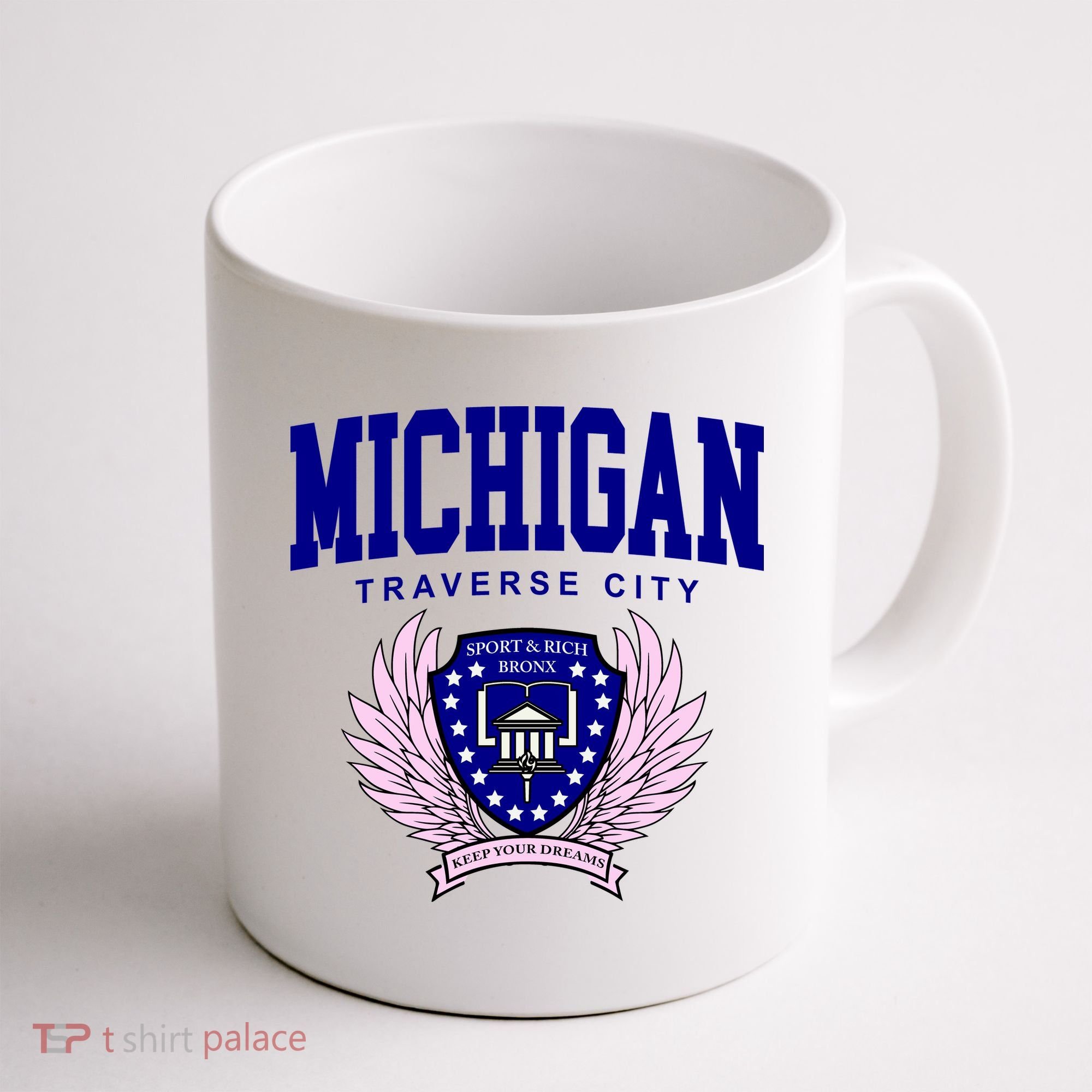 Traverse City Michigan Classy Logo Coffee Mug
