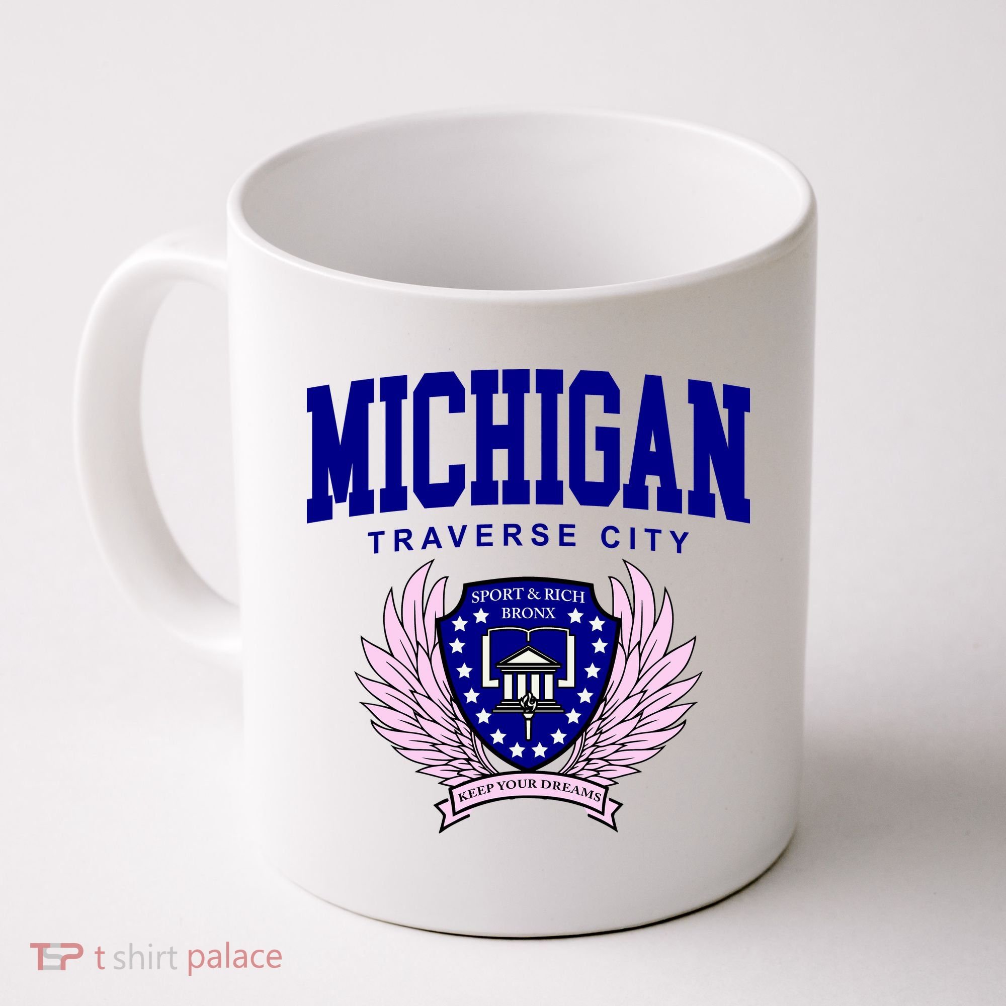 Traverse City Michigan Classy Logo Coffee Mug
