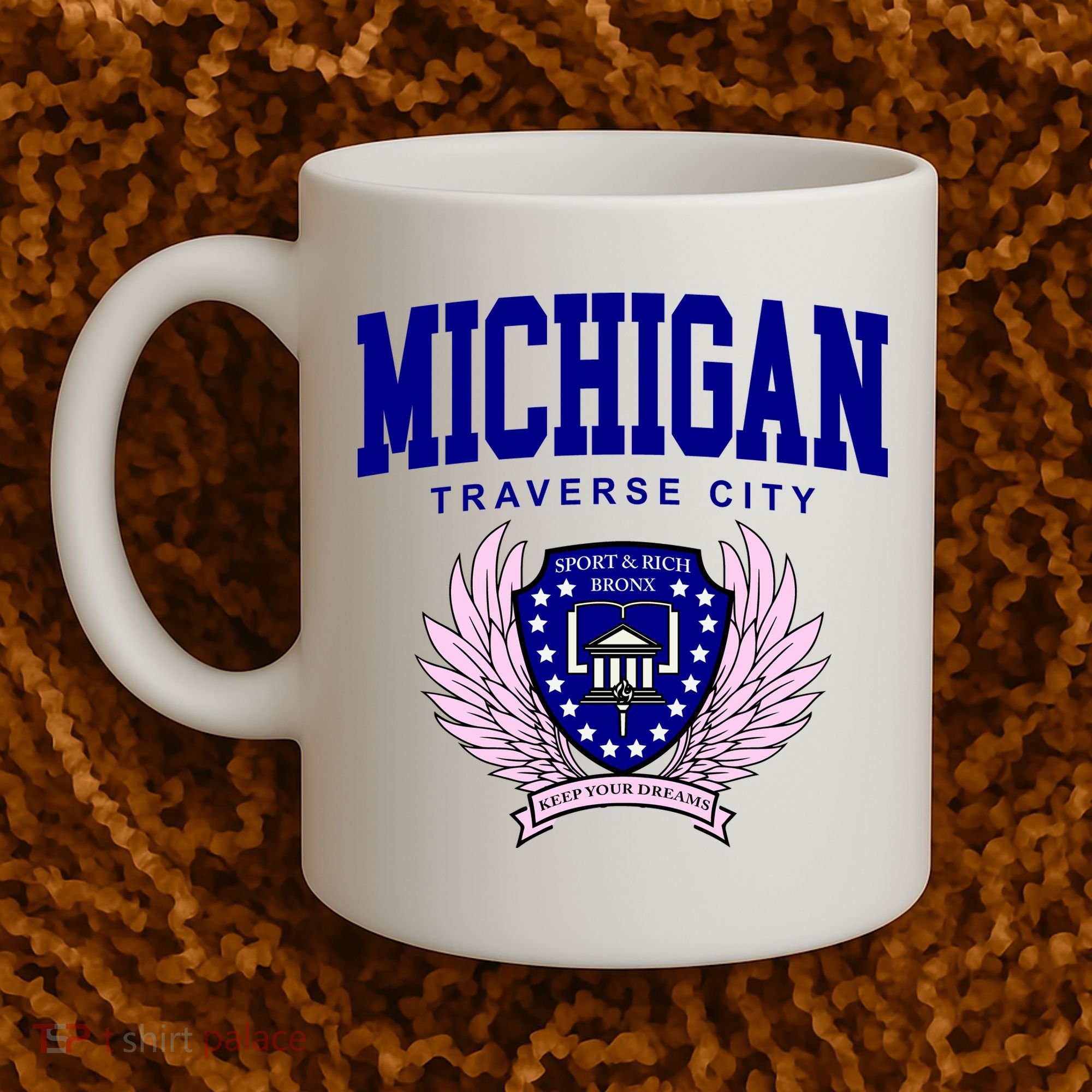 Traverse City Michigan Classy Logo Coffee Mug