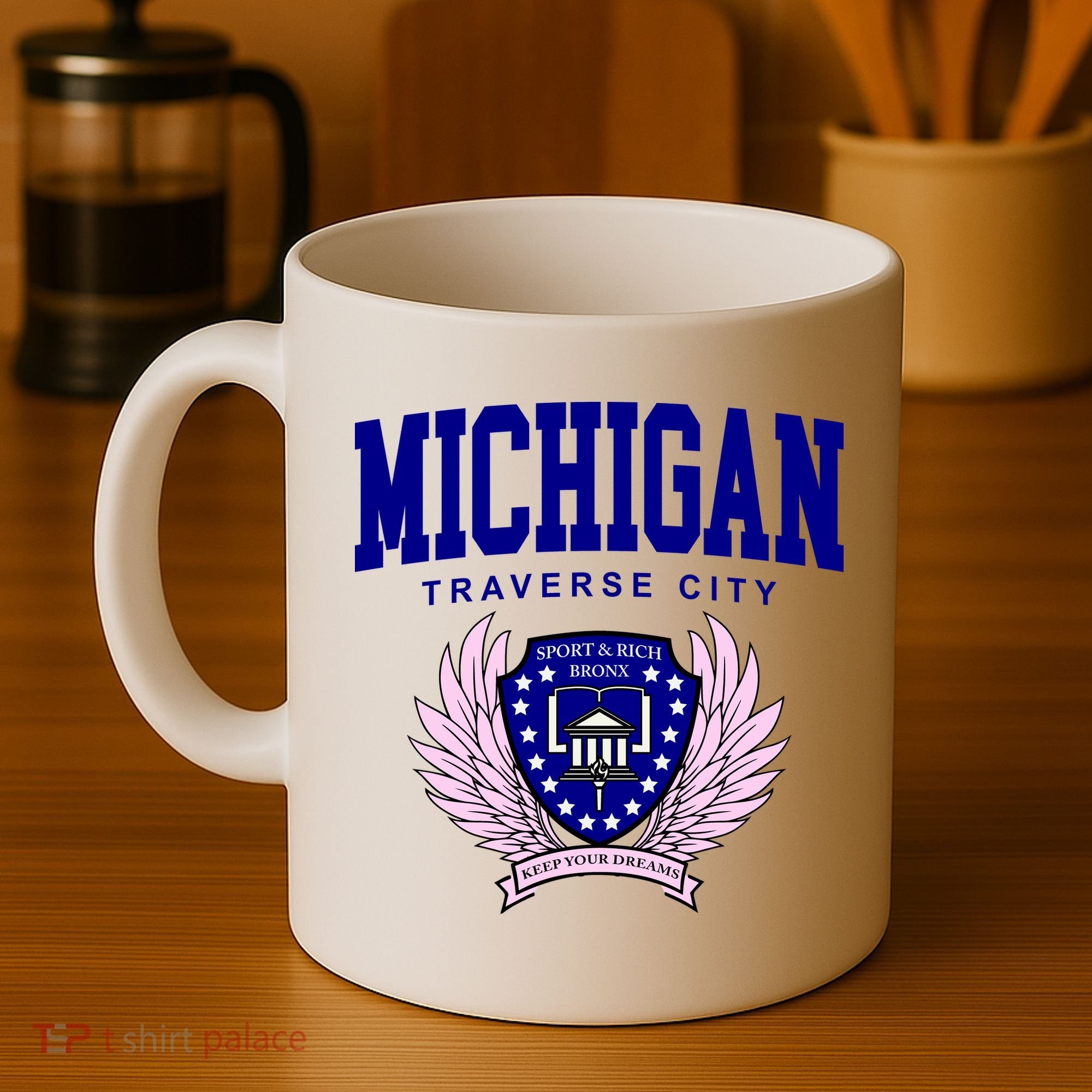Traverse City Michigan Classy Logo Coffee Mug