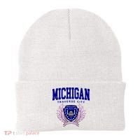 Traverse City Michigan Classy Logo Beanie thumb 0