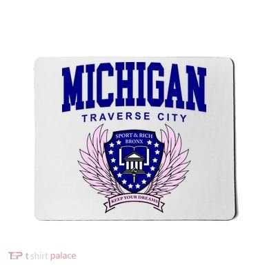 Traverse City Michigan Classy Logo Mousepad