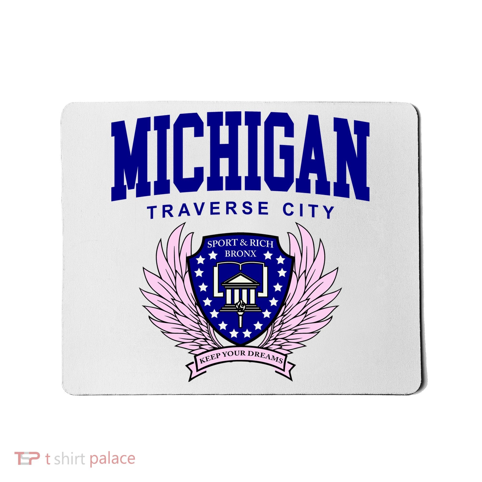 Traverse City Michigan Classy Logo Mousepad
