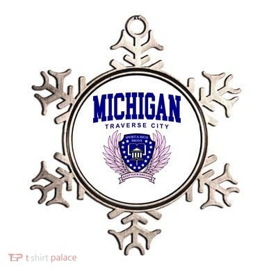 Traverse City Michigan Classy Logo Ornament