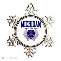 Traverse City Michigan Classy Logo Ornament thumb 0