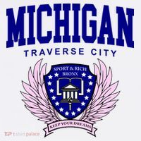 Traverse City Michigan Classy Logo Ornament thumb 1