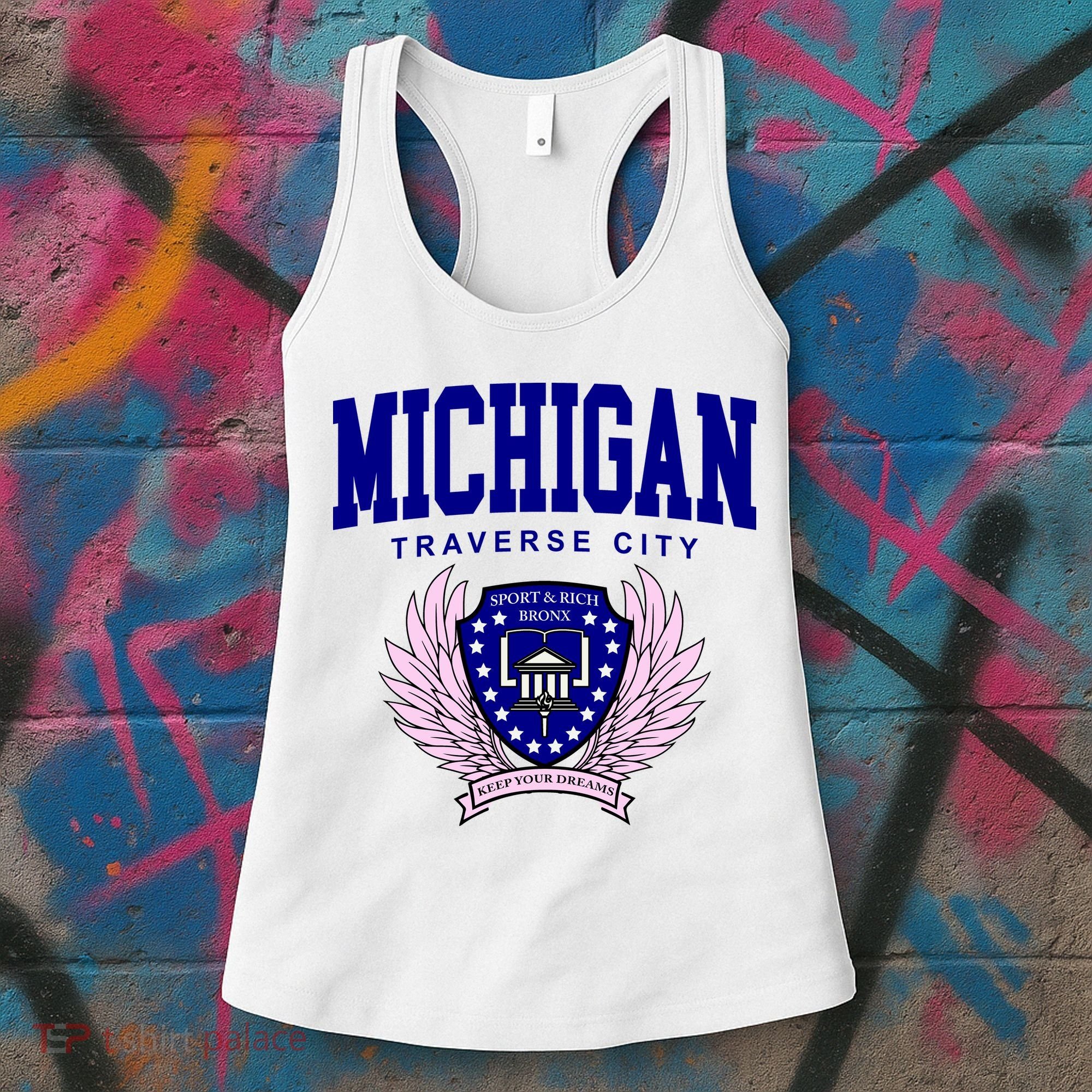 Traverse City Michigan Classy Logo Women's Tank Top